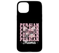 Persian Mama Mom Persian Cat Festa della Mamma Rosa Coquette Bow Custodia per iPhone 15 Plus