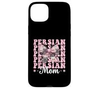 Persian Mom Mama Persian Cat Festa della Mamma Rosa Coquette Bow Custodia per iPhone 15 Plus