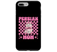 Persian Mom Mama Persian Cat Festa della Mamma Rosa Coquette Bow Custodia per iPhone 7 Plus/8 Plus