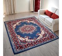 PERSIAN X - TAPPETO CLASSICO ORIENTALE STILE PERSIANO FIORI ROSONE 2079 AZZURRO