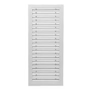Persiane con griglia esterna for ventilazione - Lega di alluminio, antipioggia for cantina for ventilazione magazzino, coperture for prese d'aria a parete(White,20x24in/50.8x61cm)