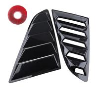 Persiane per finestrini posteriori, copertura per prese d'aria laterali, parabrezza, adatte per Ford Mustang 2015-2021, oscuranti per modificati Side Window Scoop Feritoie(Matte Black)