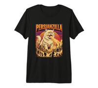 Persianzilla Persian Cat Iran - Catzilla Mostro Film Maglietta Premium