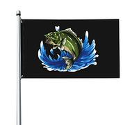 Persico Che Salta Fuori Dal Garden Flag Con 2 Occhielli Bandiere Da Giardino Divertente Bandiera Da Cortile Per Patio Fattoria Esterni 90X150Cm