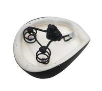Persico ciclistico quotidiano sostitutivo per viaggi elettrici | Sella larga nera con dimensioni 11, 81 x 7, pollici, copertura in PU, struttura supporto curva