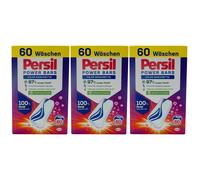Persil Power Bars 3 x 60 Pezzo Colore Detersivo - Da 20° Efficace - 60 Wl
