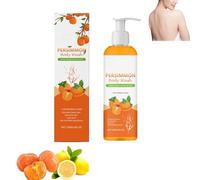 Persimmon Body Wash, deodorante naturale, gel doccia per uomini e donne, sapone cachi, detergente per il corpo, controllo degli odori con profumo fresco, pulizia profonda, idratante (1 pezzo)