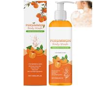 Persimmon Body Wash for Old People Smell,Persimmon Nourishing Body Wash,Deep Hydration&Refreshing,Removes Strong Odors,Natural with Fresh Scent,Deep Cleanses and Moisturizes,Silky Smooth Skin (1PCS)