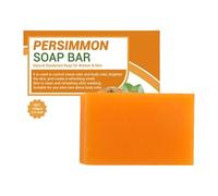 Persimmon Goat Milk Soap, 100g Nourishing Soap for Body Odor, Natural Cleansing Soap, Persimmon Goat Soap, Natural Cleansing Product for Women Men, Body Odor Removal Supplies