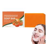 Persimmon Soap Bar, detergente per il corpo cachi, sapone per l'odore delle persone anziane, sapone per il corpo fatto a mano, per eliminare l'odore forte del corpo per la pulizia profonda (1 pezzo)