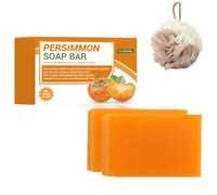 Persimmon Soap Bar for Body Odor Control,Handmade Natural Soaps for Better Skin,Deodorizing Soaps with Persimmons - Nourishing & Gentle Cleansing (2)