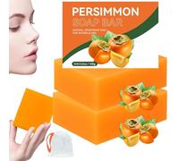 Persimmon Soap for Body Odor, Body Bar Soap for Old People Smell, Handmade Natural Soaps for Better Skin, Deeply Moisturizing Bath Wash for Women & Men, 100g (2)