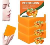 Persimmon Soap for Body Odor, Natural Deodorant Body Bar Soap, Persimmon Soap for Old People Smell,Handmade Natural Soaps for Better Skin,Deeply Moisturizing Bath Wash for Women & Men (3)
