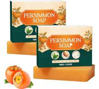 Persimmon Soap For Senior Odor Control - Handmade Deodorizing Persimmon Soap Bar for Old People Smell,Hydrating Body Wash Bar for Women Men,Deep Cleaning,Removes Odors,for All Skin Types (2, 100g)