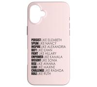 PERSISTA COME ELIZABETH PARLA NANCY RUTH USA Congresso Custodia per iPhone 16 Plus