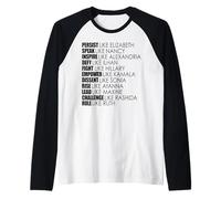 PERSISTA Come Elizabeth Parla Nancy Ruth USA Congresso Maglia con Maniche Raglan