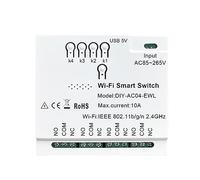 Persistence 4CH WiFi Smart Switch 85-265V USB 5V 2.4G WiFi Modulo di automazione domestica per IFTT Home Facile installare