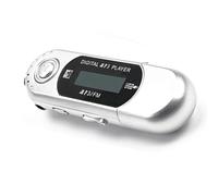 Persistence Mini Lettore MP3 USB 2.0 Piccola unità Flash Lettore Musicale LCD Multilingue con Jack Audio da 3,5 mm Spegnimento Automatico Durevole (A)