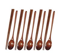 Persistence Set di cucchiai e bacchette in legno di teak, antiaderenti, cucchiaini da minestra, per utensili da cucina