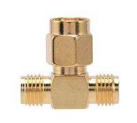 Persistence SMA a due SMA femmina tripla T adattatore connettore 3 vie splitter
