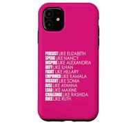 PERSISTI COME LA REGOLA DI ELIZABETH COME RUTH Meme femminista Custodia per iPhone 11