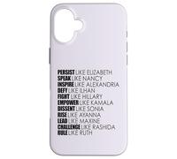 PERSISTI COME LA REGOLA DI ELIZABETH COME RUTH Women Meme Custodia per iPhone 16 Plus