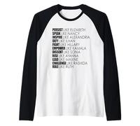 PERSISTI Come LA Regola di Elizabeth Come Ruth Women Meme Maglia con Maniche Raglan