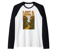 Perso e Felice Passeggiata nella Natura Autunnale Maglia con Maniche Raglan