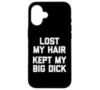 perso il mio capelli (kept il mio grosso cazzo) - divertente dicendo sarcastico calvo Custodia per iPhone 16