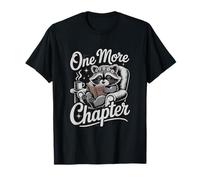 Perso in un buon libro Raccoon Reading Book Lover Art Maglietta
