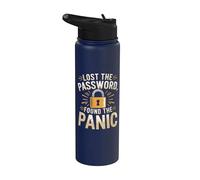 Perso La Password Divertente Computer Cybersecurity Stainless Steel Insulated Water Bottle