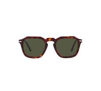 Persol Unisex PO3292S 24/31 Occhiali da sole Acetato Tartaruga Verde Squadrata Normale