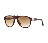 Persol Uomo PO0649 24/51 Occhiali da sole Acetato Tartaruga Marrone Pilot Normale Sfumato