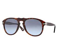 Persol Uomo PO0649 24/86 Occhiali da sole Acetato Tartaruga Blu Pilot Normale Sfumato