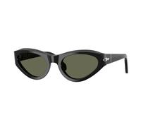 Persol Donna Persol PO0052S 95/58 Occhiali da sole Acetato Nero Verde Farfalla Polarizzata