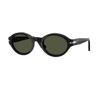Persol Donna Persol PO3378S LORIS 95/31 Occhiali da sole Acetato Nero Verde Rotonda Normale