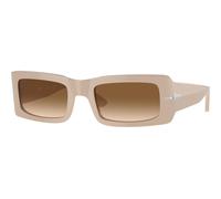 Persol Unisex Persol PO3332S FRANCIS 119551 Occhiali da sole Acetato Marrone Marrone Squadrata Normale Sfumato