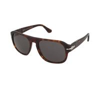 Persol Unisex PO3310S JEAN 24/B1 Occhiali da sole Acetato Tartaruga Nero Squadrata Normale