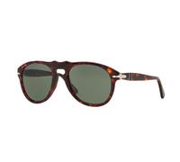 Persol Uomo PO0649 24/31 Occhiali da sole Acetato Tartaruga Verde Pilot Normale