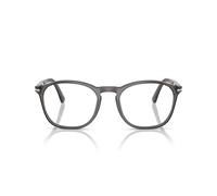Persol Uomo PO3007VM 1196 Montature da vista Acetato Grigio Trasparente Squadrata Normale