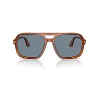 Persol Occhiali da sole uomo Po3328s Aviator, Terra Di Siena, 55 mm