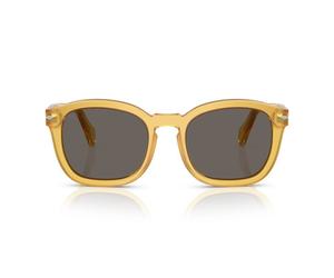 Persol Po 0082s Occhiali Da Sole Unisex Giallo Squadrato Grigio 54mm