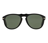 Persol Po 0649 Occhiali Da Sole Unisex Nero Oversize Verde 52mm
