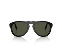 Persol Po 0649ne Occhiali Da Sole Unisex Nero Pilot Verde 56mm