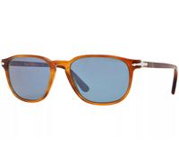 Persol Uomo Persol PO3019S 96/56 Occhiali da sole Acetato Marrone Blu Squadrata Normale
