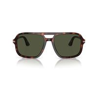 Persol Po 3328s Occhiali Da Sole Uomo Avana Pilot Verde 55mm