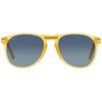 Persol Po 9649s Occhiali Da Sole Unisex Giallo Pilot Blu 55mm Polarizzato