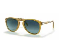 Persol PO0714SM 714 Occhiali Da Sole Aviator Opal Yellow 54 Polarizzati Blu