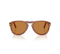 Persol Occhiali da sole uomo Po0714sm Steve McQueen Aviator, Terra Di Siena/Marrone Chiaro, 54 mm