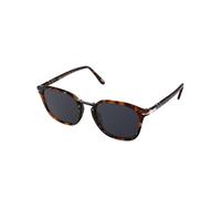 Persol Uomo Persol PO3186S 1081R5 Occhiali da sole Acetato Marrone Blu Rotonda Normale
